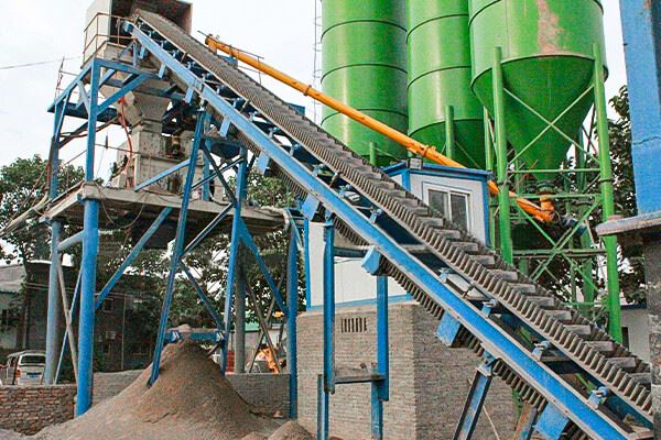 Steep Incline Corrugated Sidewall Belt Conveyor For Bulk Material Handling high quality